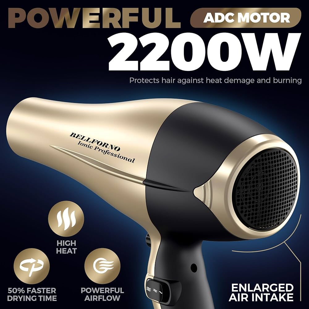 Amazon.com : 2200W High-Power Hair Dryer - Ionic Ceramic